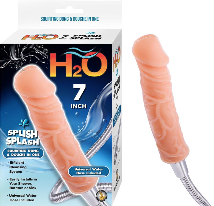 H2O 7 Inch Splish Splash Douche and Dong in Default Title – adult toy for women and couples from Love2b