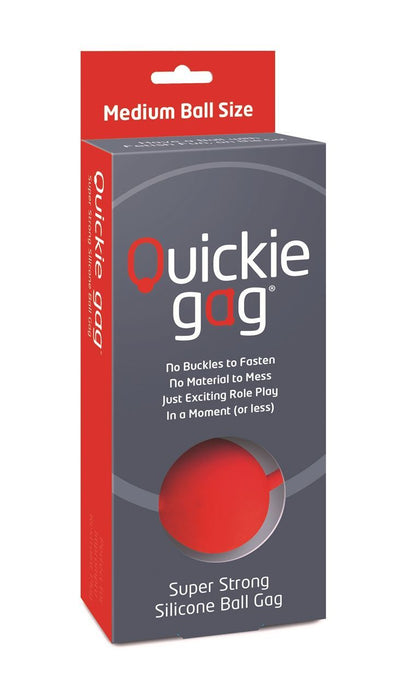 Quickie Gag Medium Ball - Red in Default Title – adult toy for women and couples from Love2b