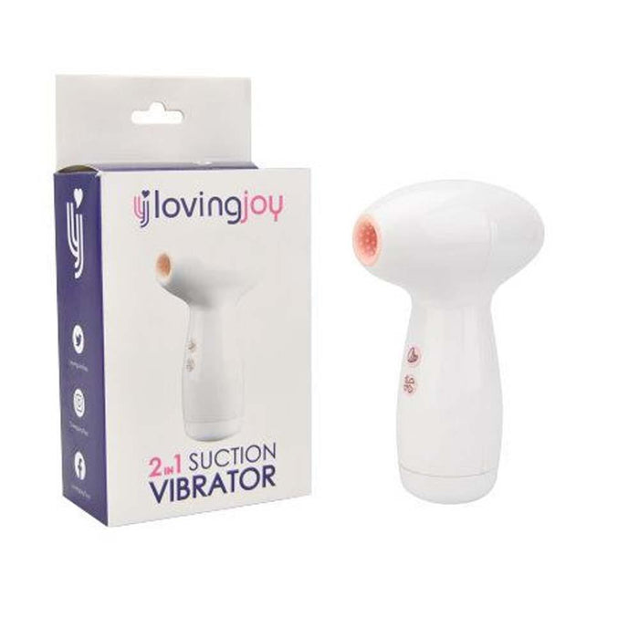 Loving Joy 2 in 1 Suction Vibrator in Default Title – adult toy for women and couples from Love2b