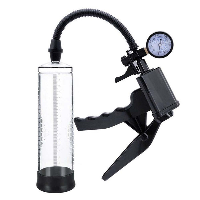 Rev-Pump Gauge Pistol Grip Penis Pump in Default Title – adult toy for women and couples from Love2b