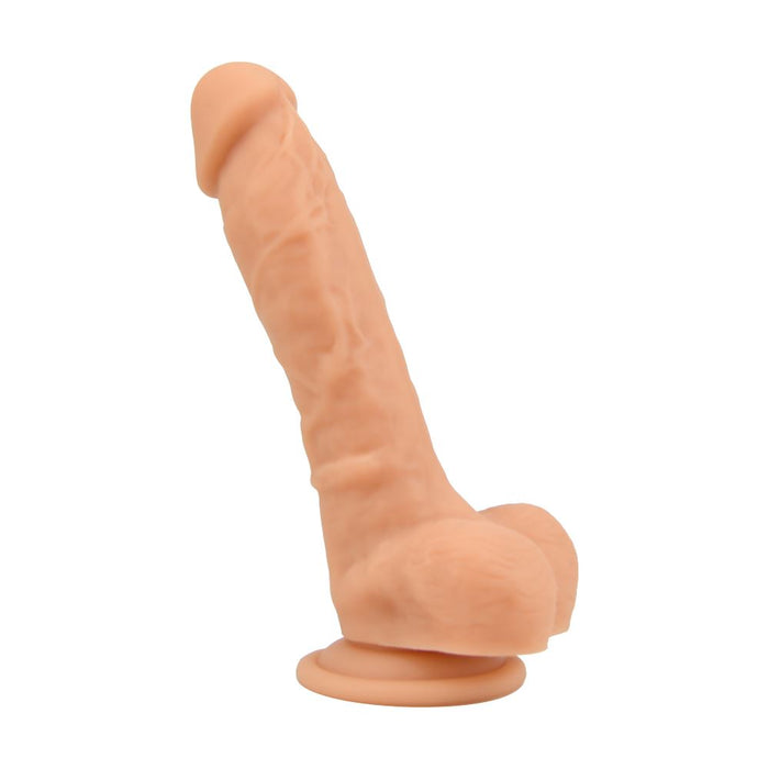 Loving Joy Dildo Realistico in Silicone da 8 Pollici con Ventosa e Palline Vaniglia