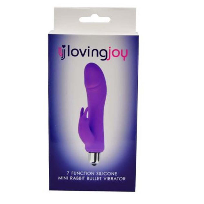 Loving Joy 7 Function Silicone Mini Rabbit Bullet Vibrator in Default Title – adult toy for women and couples from Love2b