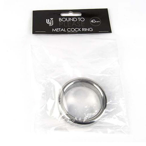 Bound to Please Metal Cock and Ball Ring - 40mm in Default Title – adult toy for women and couples from Love2b