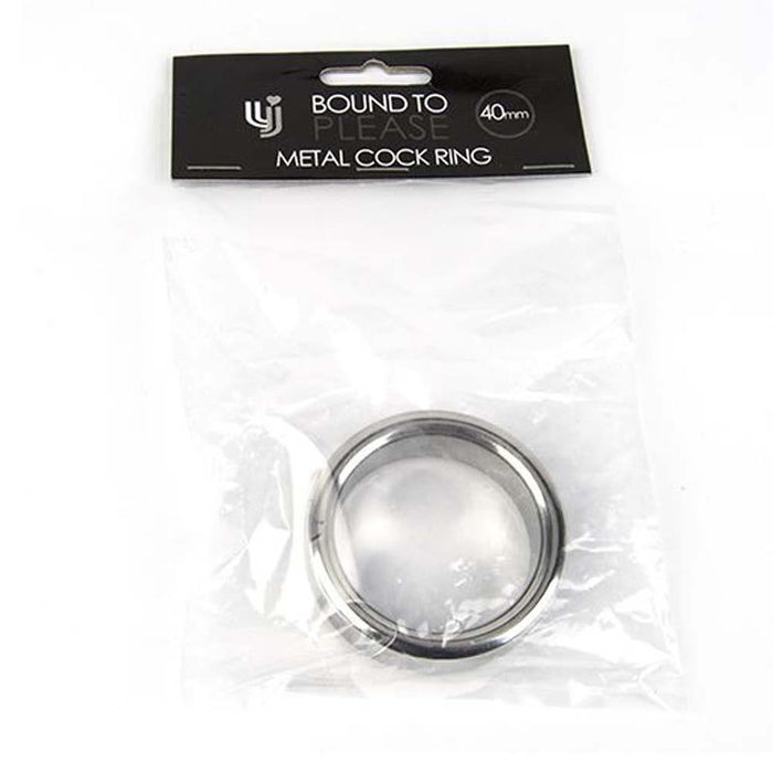 Bound to Please Metal Cock and Ball Ring - 40mm in Default Title – adult toy for women and couples from Love2b