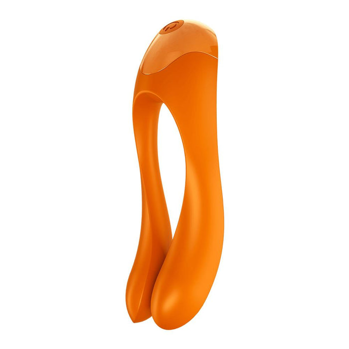 Satisfyer Candy Cane Finger Vibrator - Orange in Default Title – adult toy for women and couples from Love2b