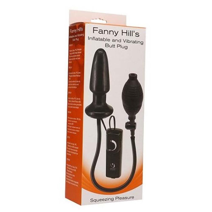 Inflatable Vibrating Butt Plug Black in Default Title – adult toy for women and couples from Love2b