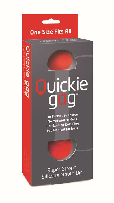 Quickie Gag Mouth Bit - Red (One Size) in Default Title – adult toy for women and couples from Love2b