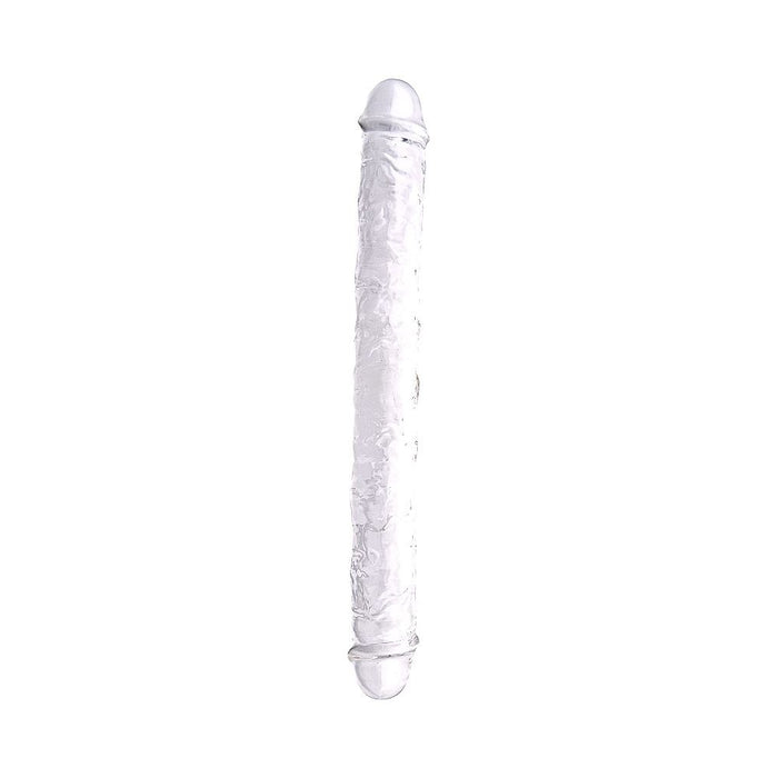 Loving Joy 15 Inch Double Ended Dildo Clear in Default Title – adult toy for women and couples from Love2b