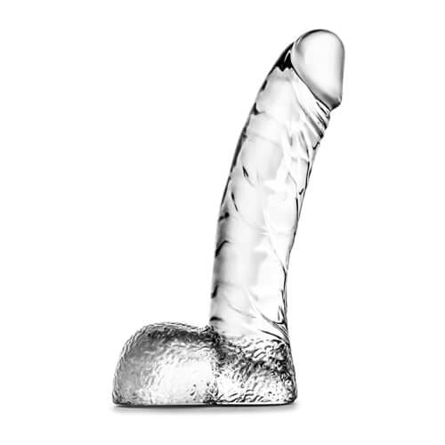Clear Realistic Dildo with Balls 5.5 Inch in Default Title – adult toy for women and couples from Love2b