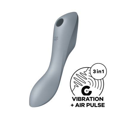 Satisfyer Curvy Trinity 3 - bluegrey in Default Title – adult toy for women and couples from Love2b
