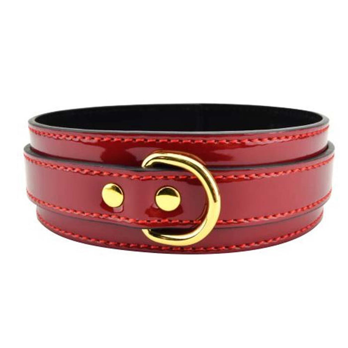 Bound to Please Red Bondage Collar in Default Title – adult toy for women and couples from Love2b