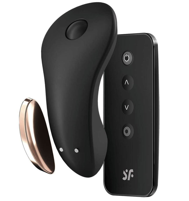 Satisfyer Little Secret Panty Vibrator - Black in Default Title – adult toy for women and couples from Love2b