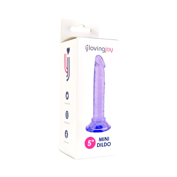 Amorevole gioia 5 pollici principianti dildo viola