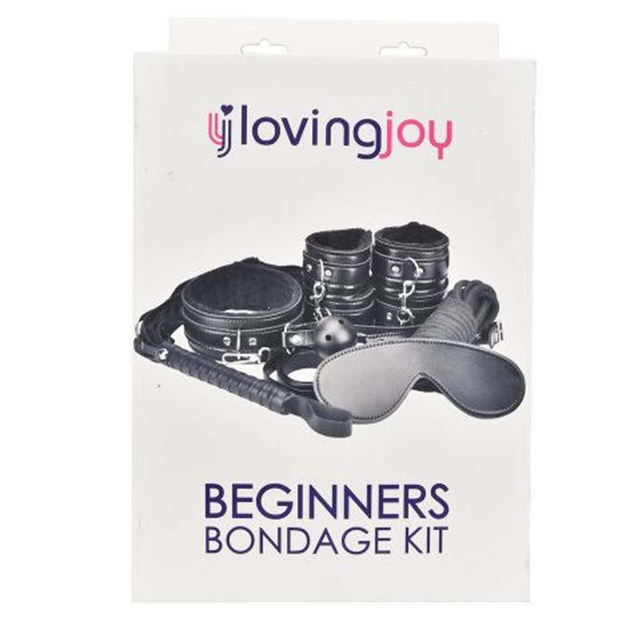 Loving Joy Beginner's Bondage Kit Black (8 Piece) in Default Title – adult toy for women and couples from Love2b