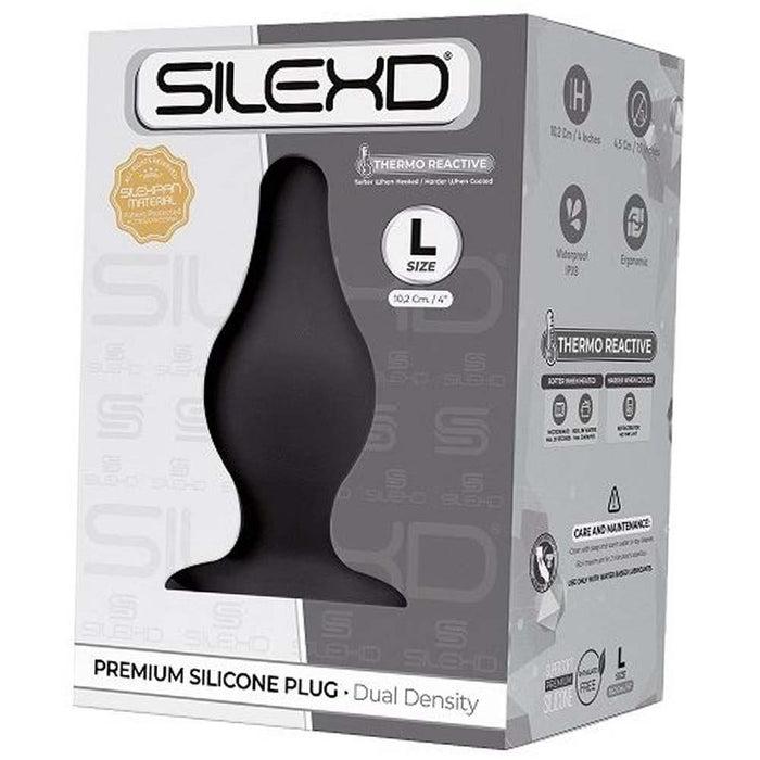 SilexD Dual Density Tapered Silicone Butt Plug Large in Default Title – adult toy for women and couples from Love2b
