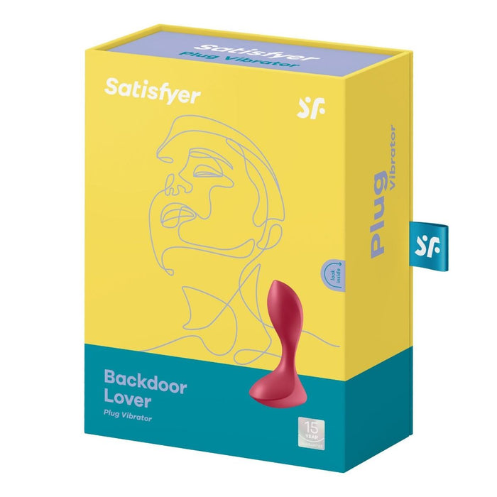 Satisfyer Backdoor Lover - Plug Vibrator - Red in Default Title – adult toy for women and couples from Love2b