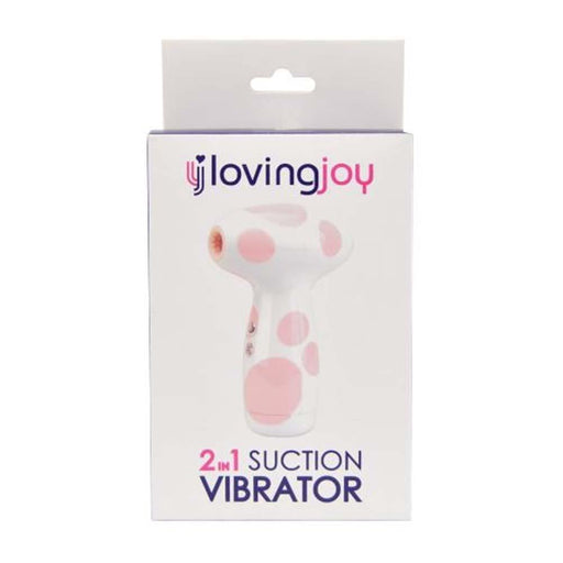 Loving Joy 2 in 1 Suction Vibrator Jumbo Dot in Default Title – adult toy for women and couples from Love2b
