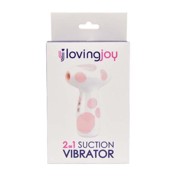 Loving Joy 2 in 1 Suction Vibrator Jumbo Dot in Default Title – adult toy for women and couples from Love2b