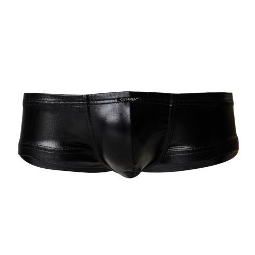 C4M Booty Shorts Black Leatherette in Default Title – adult toy for women and couples from Love2b