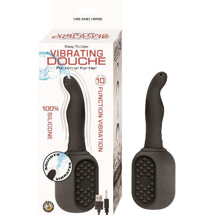 Vibrating Douche Black in Default Title – adult toy for women and couples from Love2b