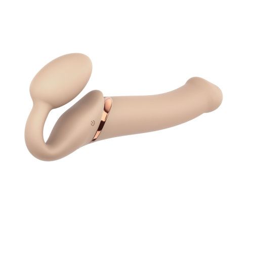 Strap-on-Me Vibrating Strap-On Large Vanilla in Default Title – adult toy for women and couples from Love2b