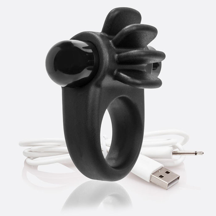 Screaming O Charged Skooch Rechargeable Vibrating Ring - Black in Default Title – adult toy for women and couples from Love2b
