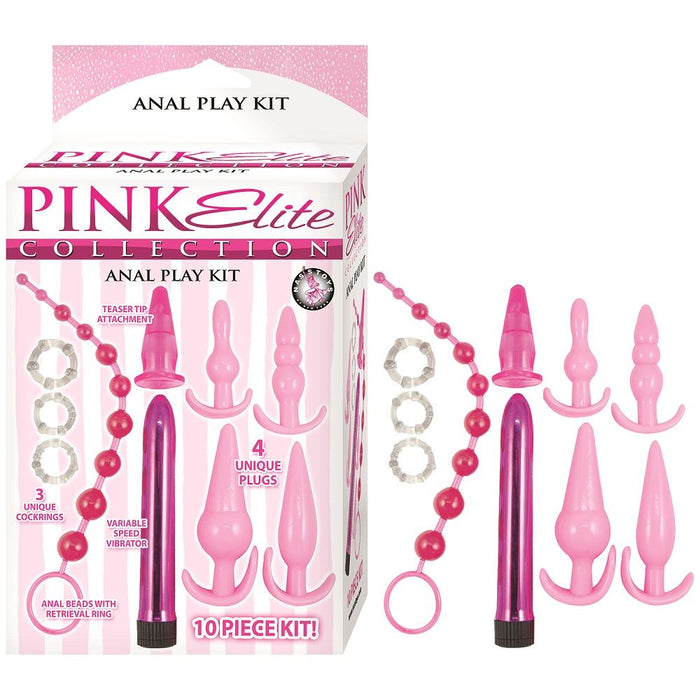 Pink Elite Collection Anal Play Kit in Default Title – adult toy for women and couples from Love2b