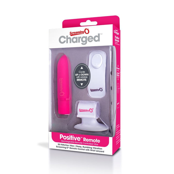 Screaming O Charged Positive Remote Control - Strawberry Vibe