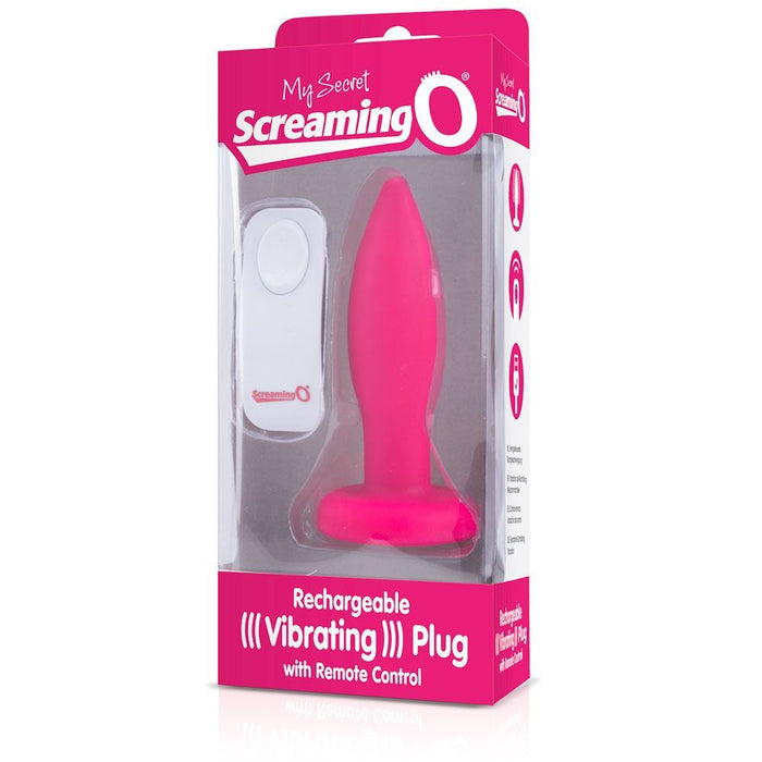 My Secret Screaming O Rechargeable Remote Control Vibrating Plug - Pink Vibe