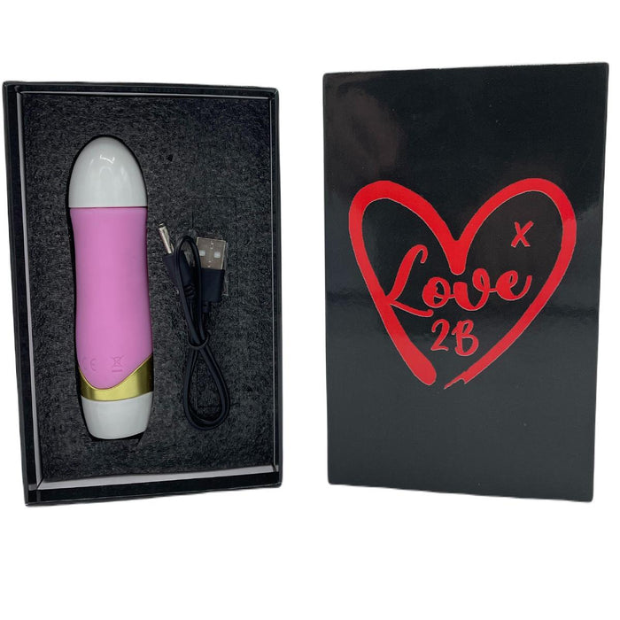 Love2b Premium Mini 12 Setting Clitoral Tongue Sucking Vibrator, Rechargeable