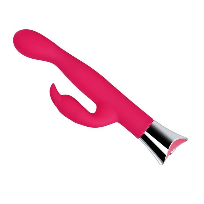 Loving Joy 10 Function Slim Silicone Rabbit Vibrator Pink