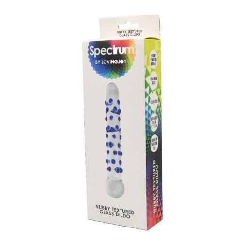 Spectrum Nubby Dildo aus strukturiertem Glas