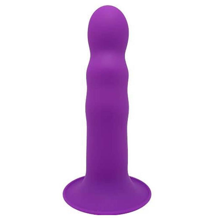 Adrien Lastic Cushioned Core Suction Cup Ribbed Silicone Dildo 7 Inch