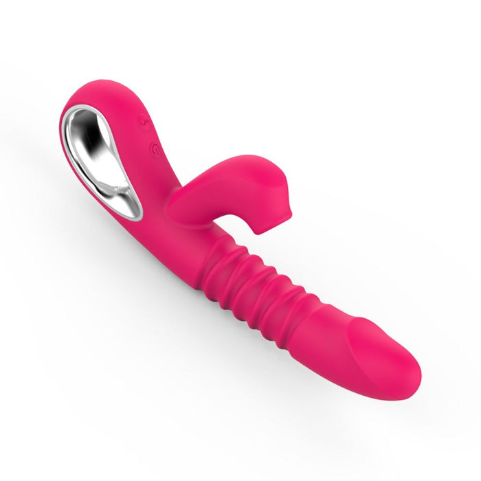 L2B V12 Stretch and Suck Premium Thrusting Clitoral Rabbit Vibrator