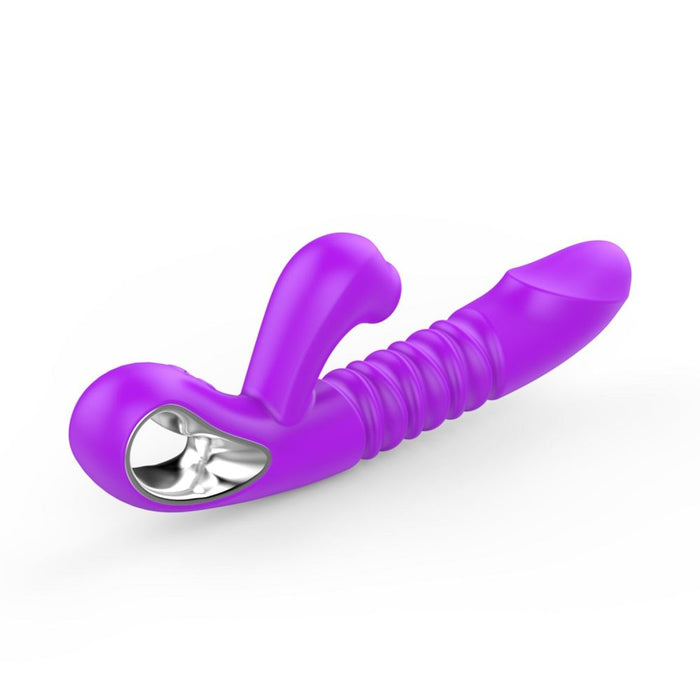 L2B V12 Stretch and Suck Premium Thrusting Clitoral Rabbit Vibrator