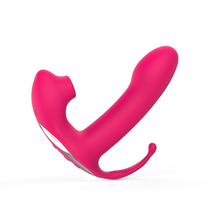 Love2b Premium 3-in-1 Sucking Vibrator Wearable, Remote Control, and Waterproof!