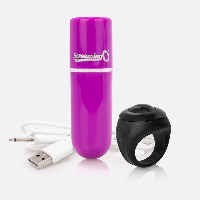 Screaming O Charged Vooom Remote Control Bullet - Purple Vibe