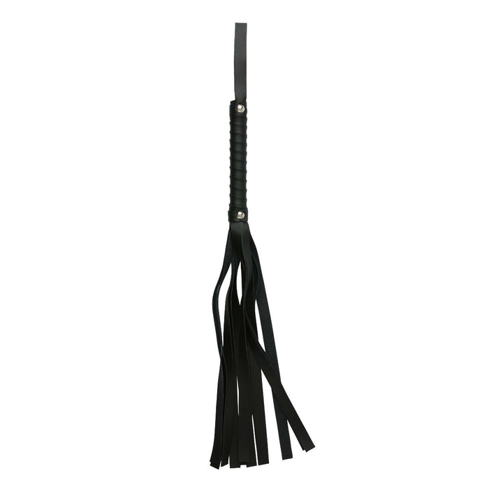 S&M Black Faux Leather Flogger