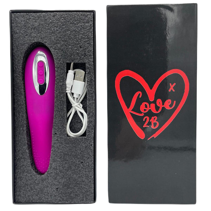 Love2b Premium G-spot Oral Vibrator - 12 Speeds, USB Rechargeable