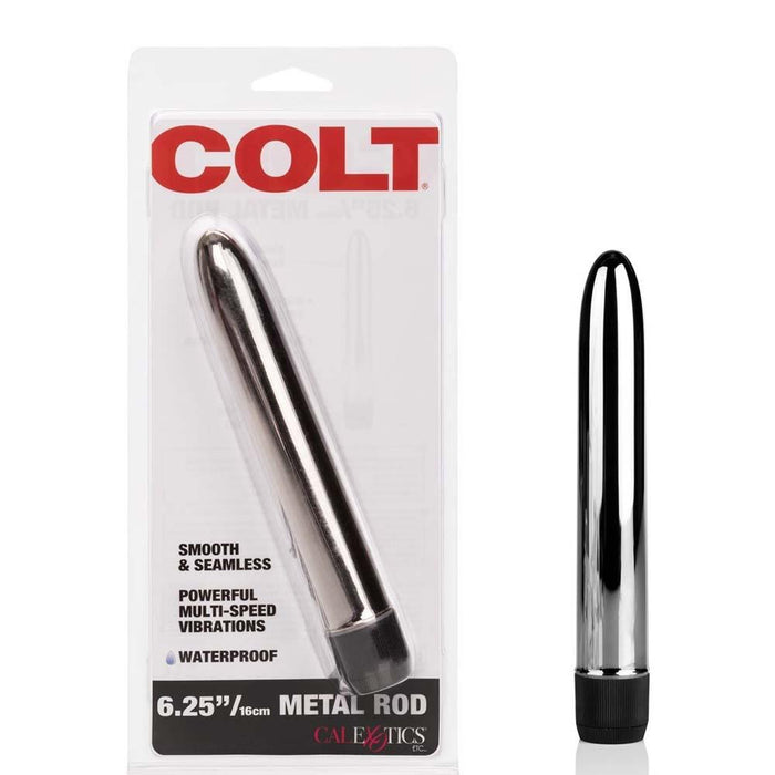 COLT 6.25" Metal Rod - Silver Vibrator