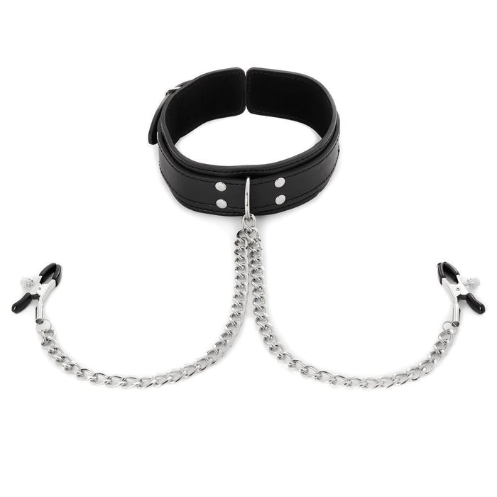 Sportsheets Collar with Nipple Clamps