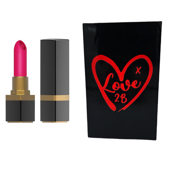 Love2b Lipstick Bullet Vibrator Powerful With Tongue Teasing Discreet Waterproof