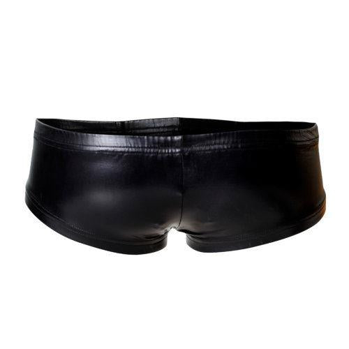 C4M Booty Shorts Black Leatherette