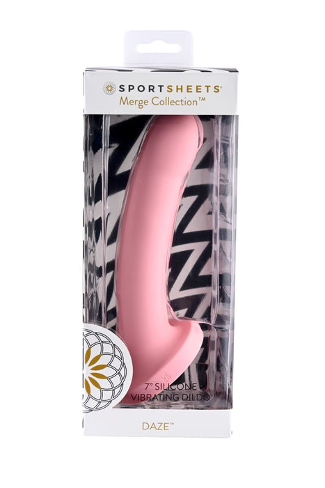 Sportsheets Merge Collection - Daze - 7" Solid Silicone Vibrating Dildo