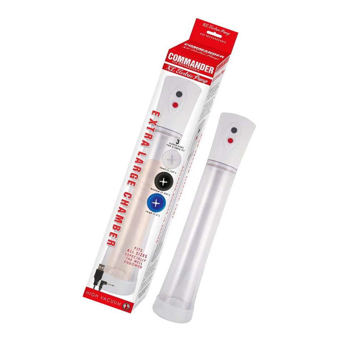 Commander USB Rechargeable High Vacuum Electric Penis Pump XL