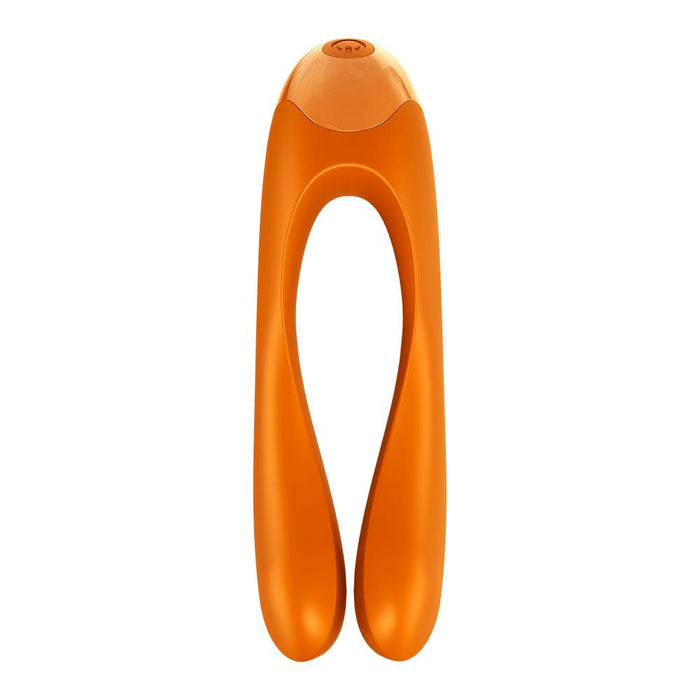 Satisfyer Candy Cane Finger Vibrator - Orange