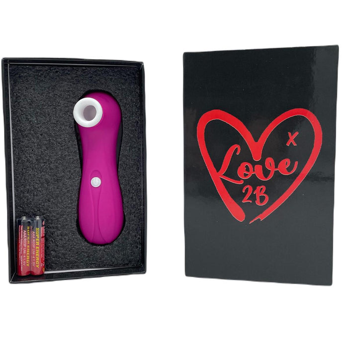 Love2b Mini 7-Setting Clitoral & Nipple Sucking Vibrator - Compact Bliss, Powerful Pleasure!