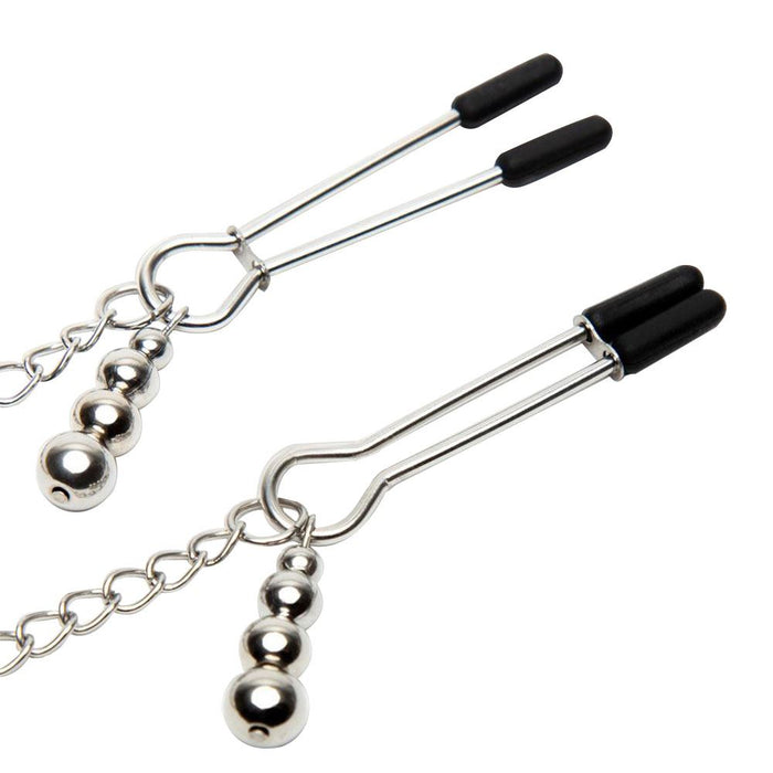 Fifty Shades of Grey Play Nice Satin & Lace Collar & Nipple Clamps