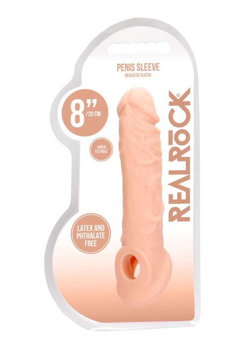 Real Rock Penis Sleeve 8" (Flesh)