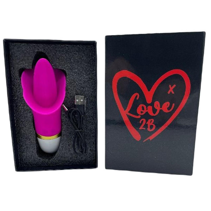 Love2b Premium Mini 12 Setting Clitoral Tongue Licking Vibrator  Rechargeable